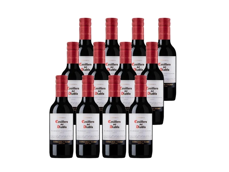 casillero del diablo cabernet sauvignon 18.7cl x 12