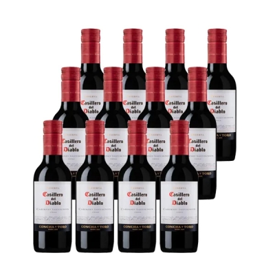 casillero del diablo cabernet sauvignon 18.7cl x 12