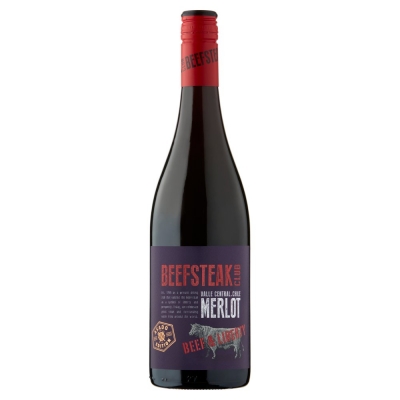beefsteak club valle central chile merlot 75cl